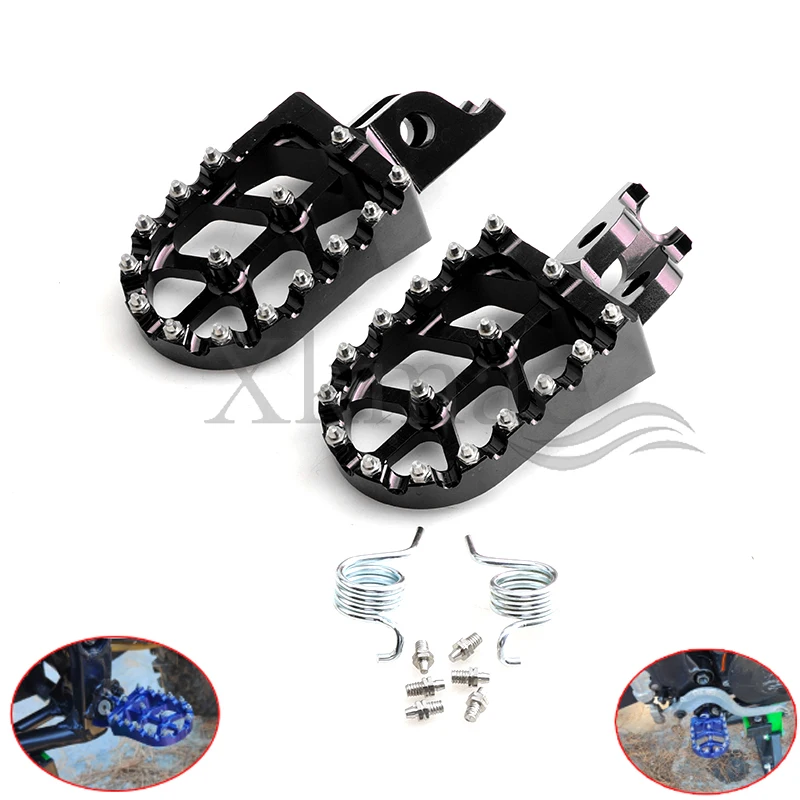 Motorcycle Cnc Foot Pegs Rests Footrest Footpeg Pedals For Yamaha 65 85 125 250 426 450F Fx Wr Yz Dirt Pit Bike Motocross