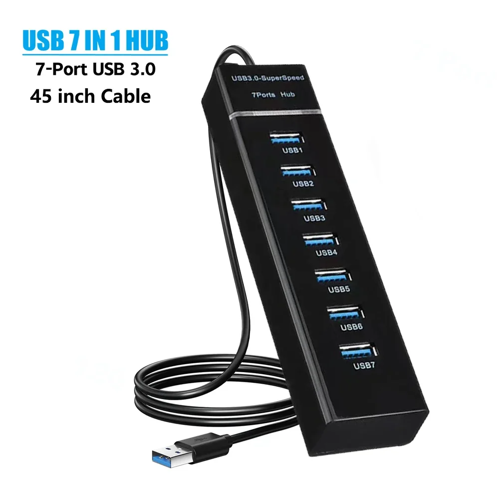Giochi elettronici e periferiche Demeras Hub USB Slim con 5 Porte USB, Hub USB per Hub USB a 5 Porte ad Alta velocità 2.0 e 3.0 Adattatore per Controller hub di espansione Giochi elettronici e periferiche Demeras Hub USB Slim con 5 Porte USB, Hub USB per Hub USB a 5 Porte ad Alta velocità 2.0 e 3.0 Adattatore per Controller hub di espansione