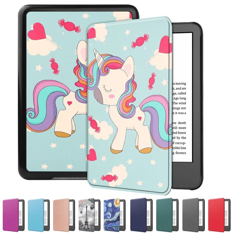 Per Il Nuovissimo Kindle Paperwhite 11Th Generation Case 2022 Cute Unicorn Cat Painted E-Reader Per Kindle 11Th Generation 2022 Cover