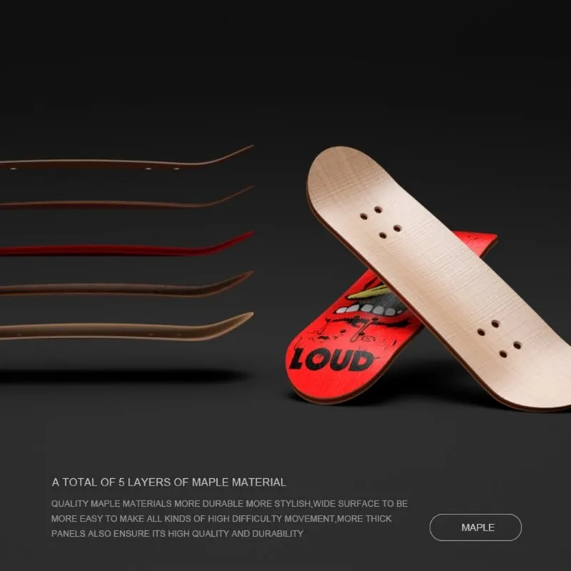 Finger Skateboard Toys Wooden Fingerboard Set