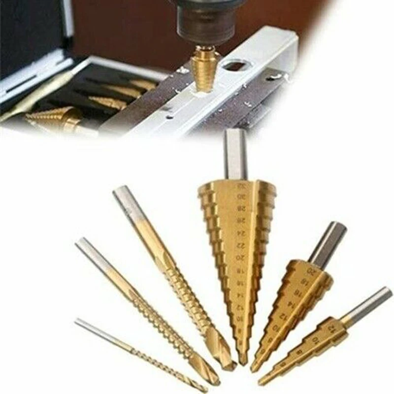 

6 Pcs High-Speed Reaming Pagoda Sawtooth Set Bearing Steel Titanium-plated Surface Anti-oxidation No Rust Wear-resistant