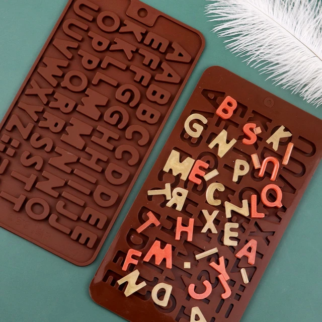 Letter Mold Number Chocolate Molds Alphabet Silicone Molds with