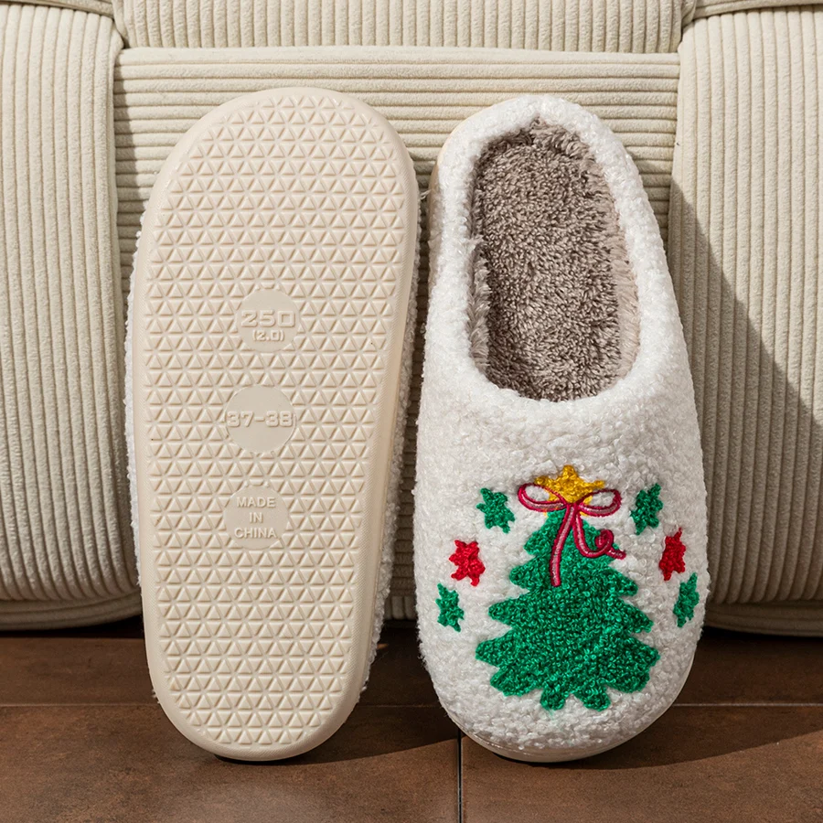Chaussons Hiver Sapin de Noel
