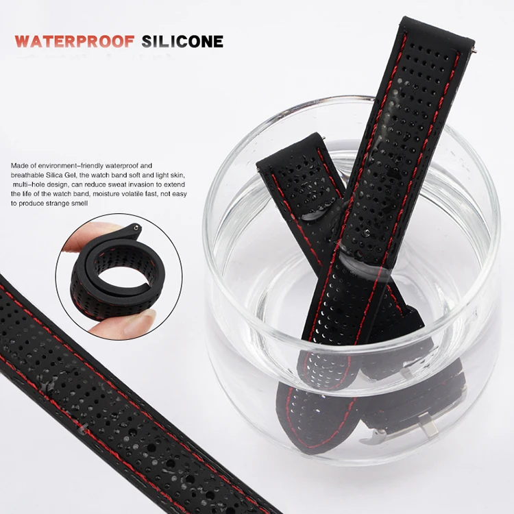Universal Sport Silicone Strap - Waterproof Quick Release Bracelet Band