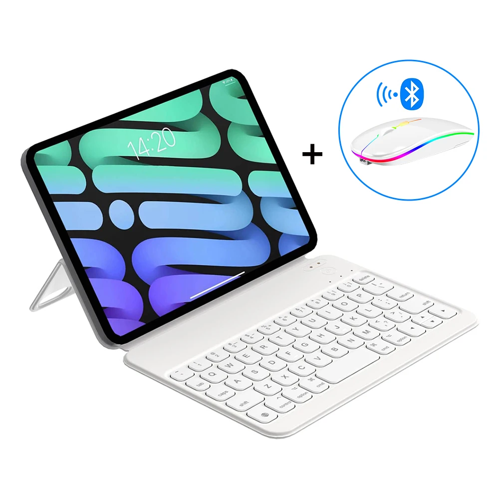 iPad mini6、キーボード、iPad mini6カバー2個(新品) IPad Mini 6/8.3インチ用の超薄型ワイヤレスキーボード,超薄型