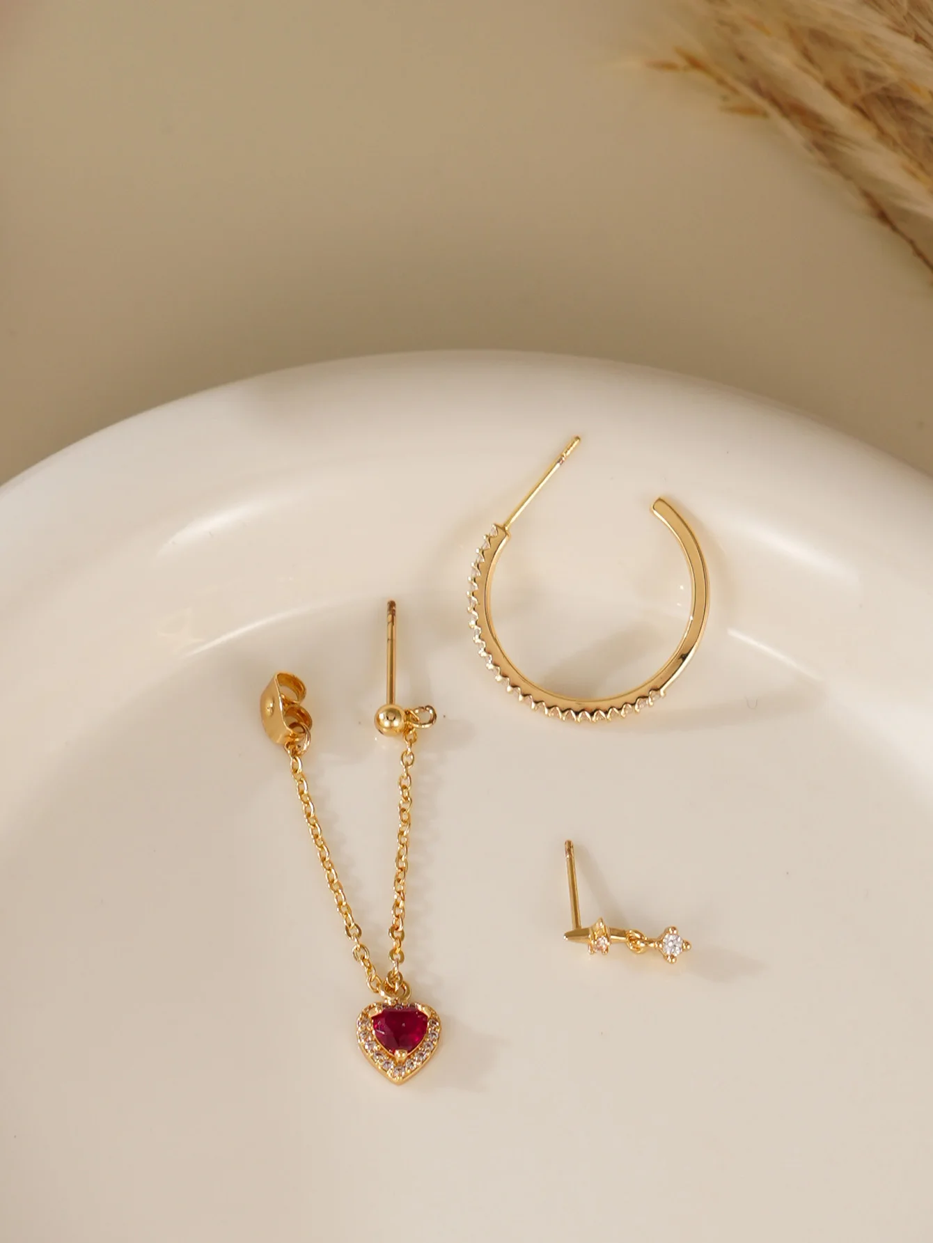 Hip Hop Four Star Earrings Womens Vacation Jewelry