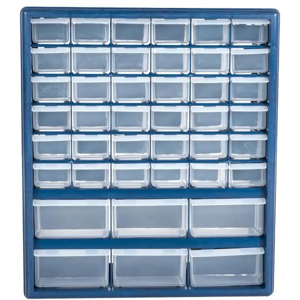 42 Compartment Organizer Wall Mountable Multi-purpose Storage Drawers Craft Beads Tools Container Organizer Polypropylene 6
