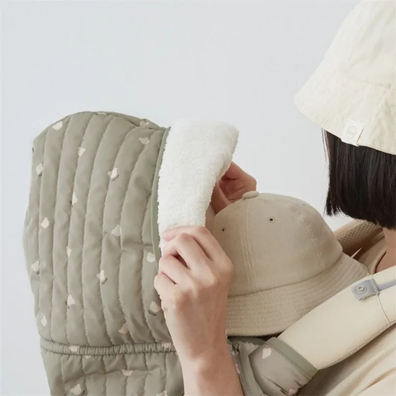 Hooded Blanket for Baby Stroller Newborn Swaddle Wrap Warm Baby Carrier Sling Cover Infant Cloak Cape Sleeping Quilt 80*85cm