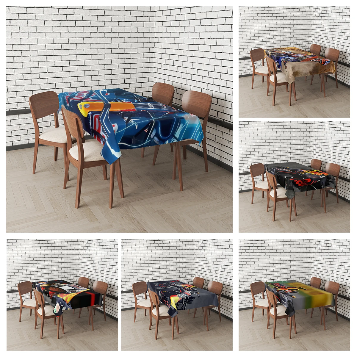 

Home tablecloths for dining tables Landscape decoration and rectangular table accessories waterproof cloth Anti-stain tablecloth