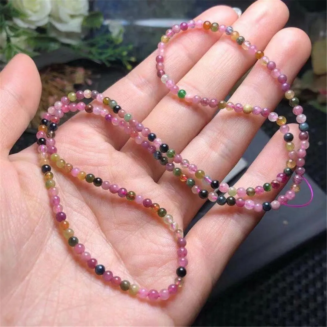 Tourmaline Bracelet Jewelry Tourmaline Beads Strands Quartz