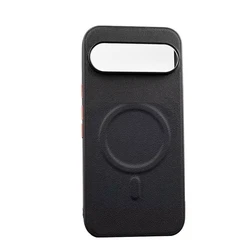 Luxurious All - Inclusive Leather Protective Case with Independent Button Cover for Pixel10ProXL (Magnetic - black)