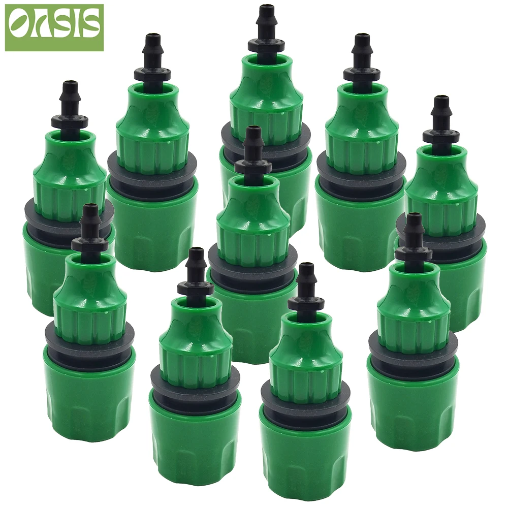 Water Pipe Quick Connector 5pcs Plastic Hose Pipe Connector For Garden Pipeline Drip Irrigation System Watering Equipment