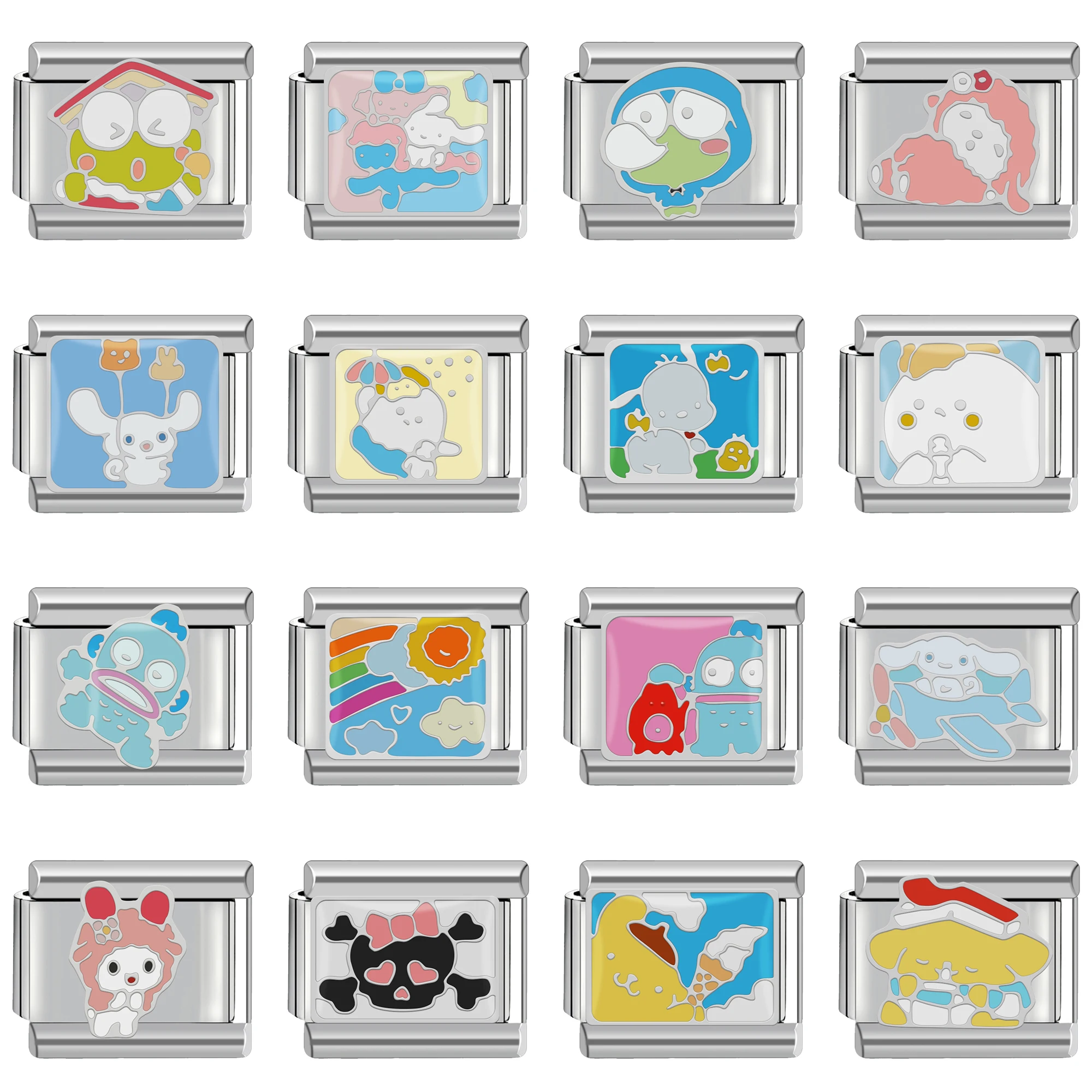 Italian Charm Stainless Steel Bracelet 9mm Diy Super Cute