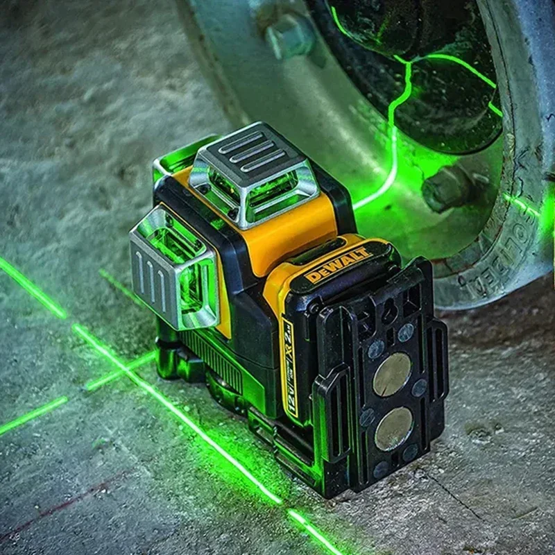 Dewalt DW089LG 3 Sides*360 Degree Vertical 12V Lithium Battery 12 Lines Laser Level Horizontal Green Meter Outdoor 5