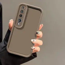 Premium Matte Anti-Drop Soft Protective Phone Case for Xiaomi 10Pro (Tyjt brown)