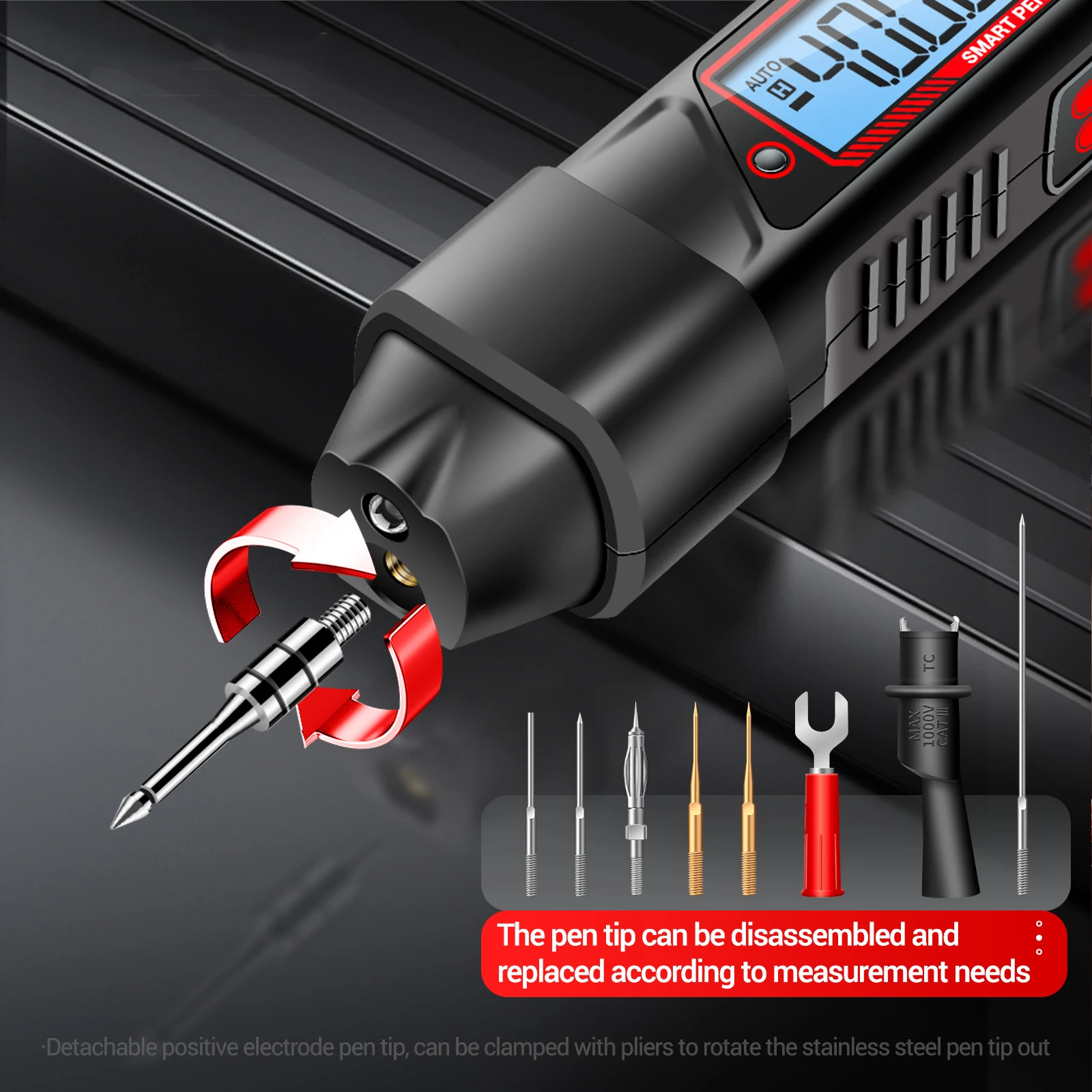 Digital multimeter ANENG A3006 4000 Counts Pen Type Multimeter Measure AC/DC voltage Detachable pen tip Test Zero Fire Line high precision Tools