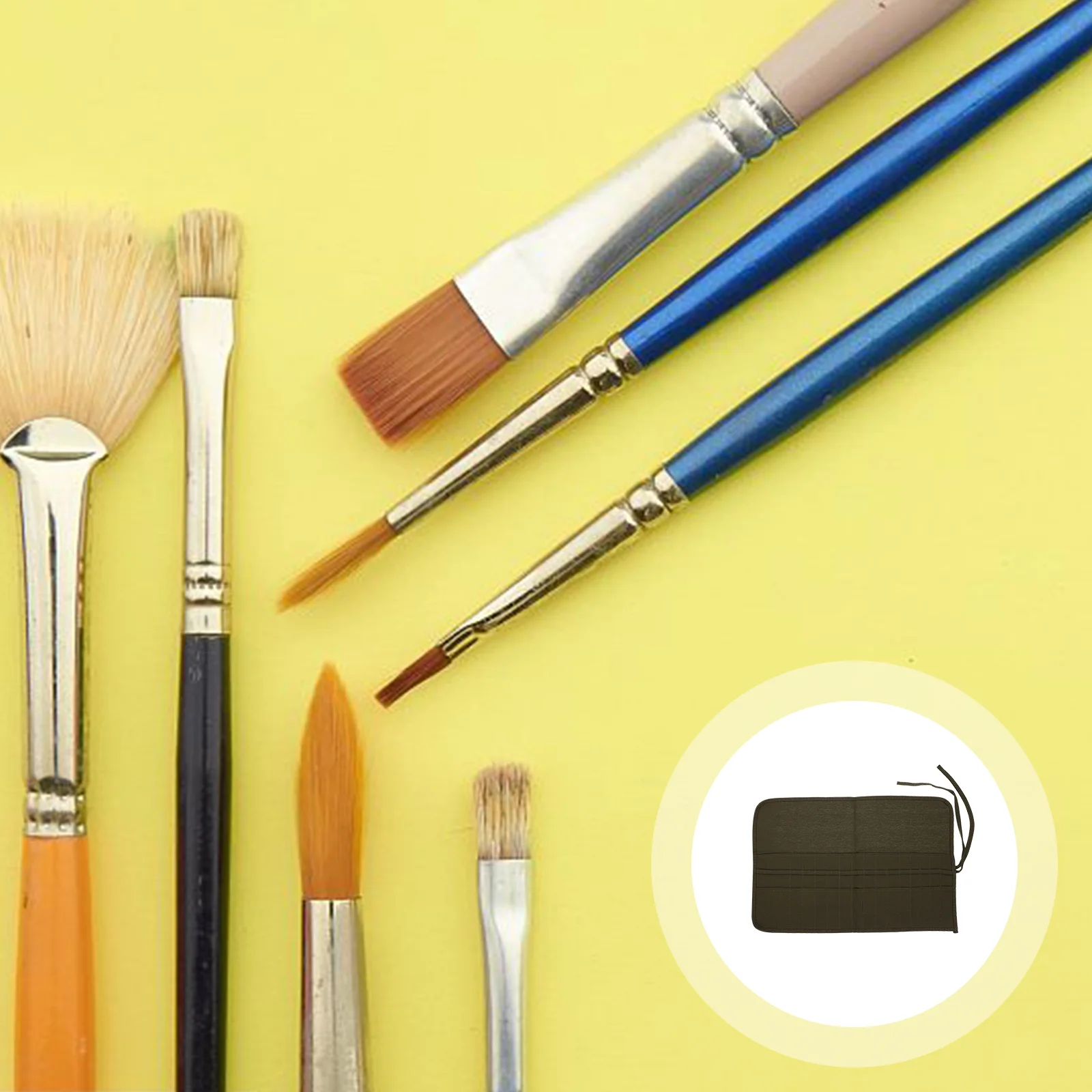 

30 Pen Curtains Bag Paint Brush Case Paintbrush Organizer Watercolor Holder Makeup