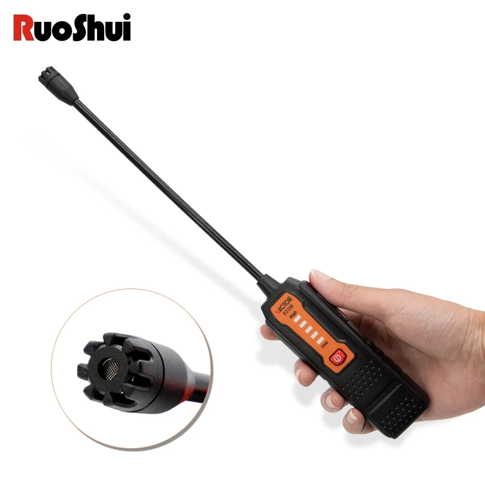 RuoShui 822M Gas Analyzer Combustible Gas Detector Port Flammable Natural Leak Location Determine Meter Tester Sound LightFe