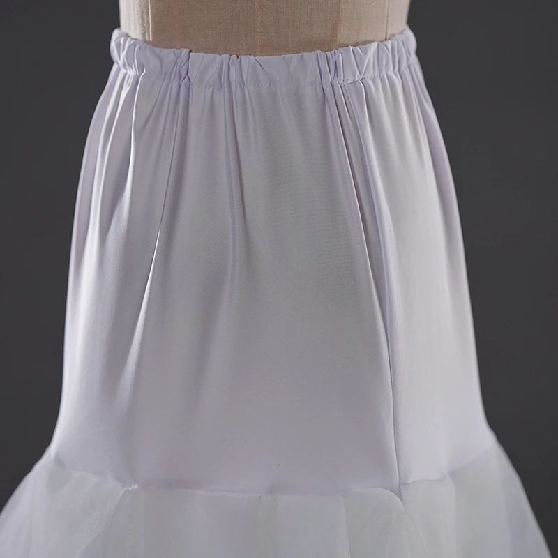 Petticoat Under Wedding Dress, Bridal Dress Fishtail Underskirt For Women Multiple steel rims Crinoline For Complementos De Boda