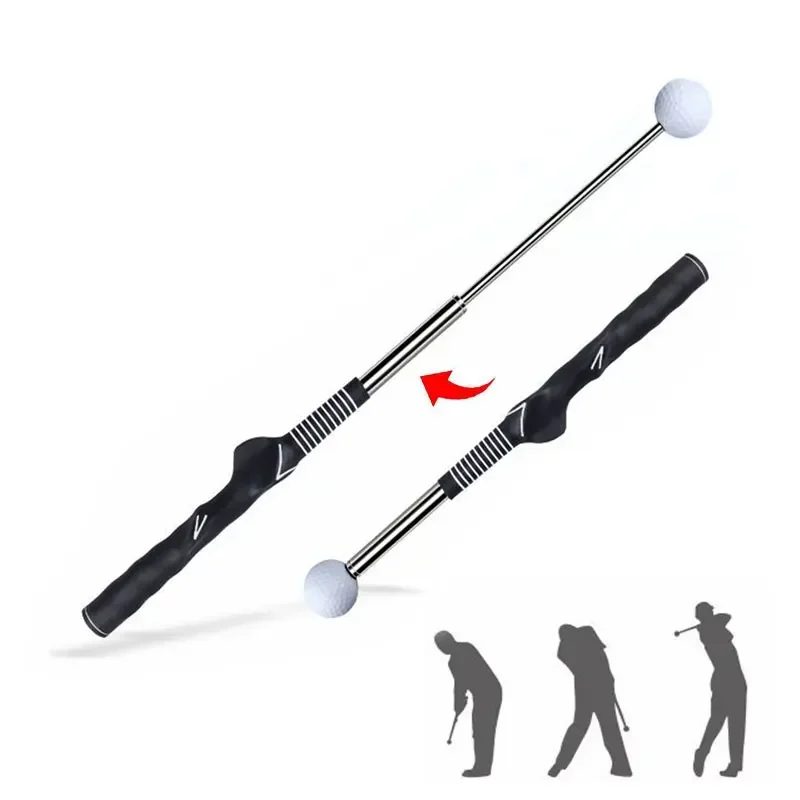 PGM Rhythm Click Sound Telescopic Warm Up Golf Swing Trainer Correcting Gesturer Training Aid for Grip Strength Practice Stick