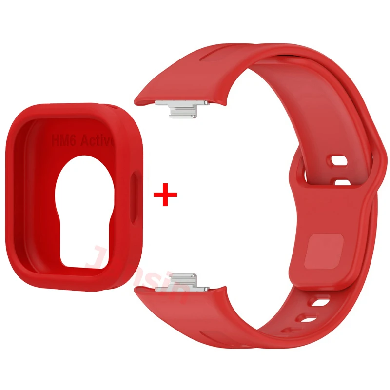 Sports Silicone Band with Protective Case for Smartwatch - Universal Fit Strap and Case Accessories
