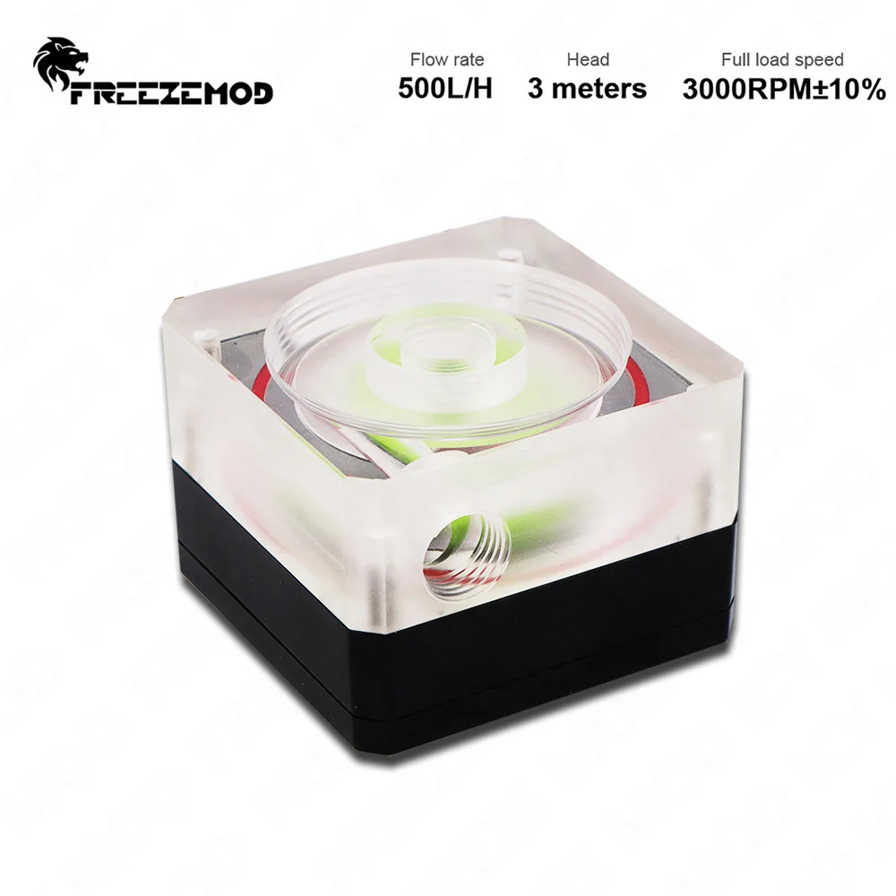 Zemod-ultra-thin Pwm Water Cooler Pump 500l h Controle de Velocidade 4cm de Espessura para od 50 Milímetros Reservoir Range 3m Mod Pu-szm6
