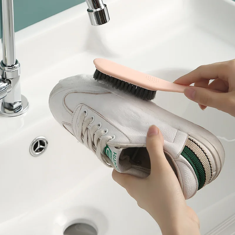 Household Shoe Brush, Laundry Brush, Soft Bristled Brush, Non Damaging Shoe and Clothing Cleaning, Shoe Washing Brush, Long Hand 5