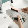 Household Shoe Brush, Laundry Brush, Soft Bristled Brush, Non Damaging Shoe and Clothing Cleaning, Shoe Washing Brush, Long Hand 5
