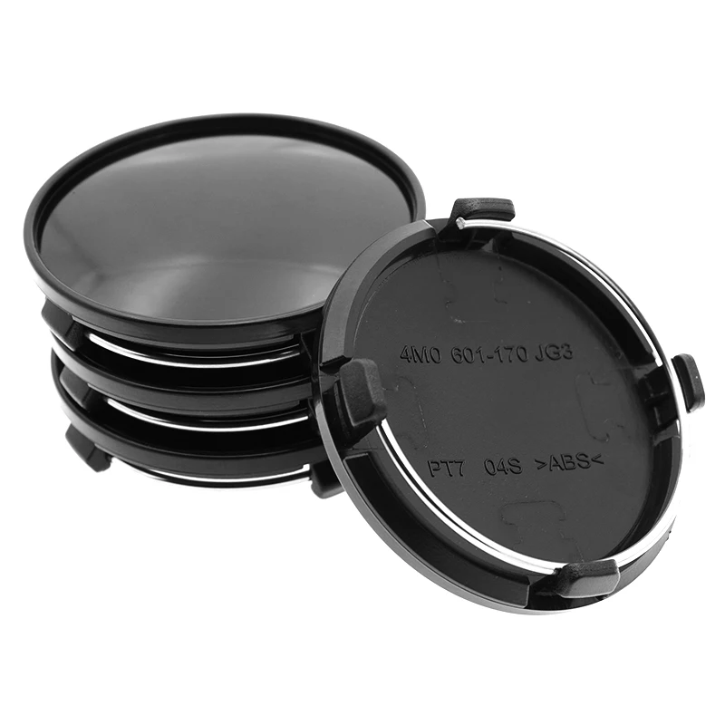 Wheel Hub Covers Wheel Hub Caps 4pcs/lot Blank No 61mm Fit 56mm Car Emblem Wheel Center Hub Cap for Audi New A3 A4 A6 Q3 Q7 Car Rim Replace Hubcap Cover