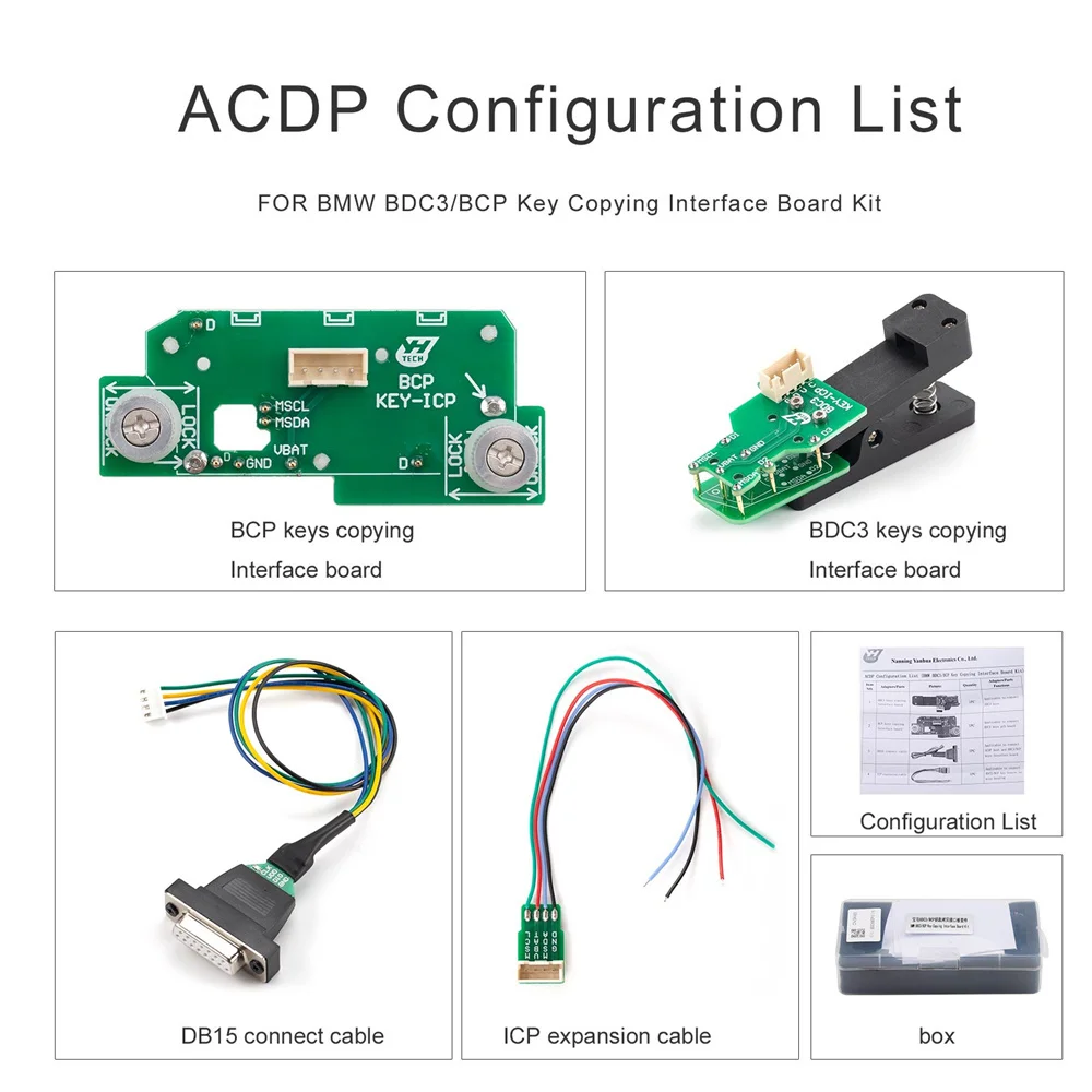 YANHUA ACDP ACDP2 BDC3 BCP Schnittstellenkarte Kompatibel mit Modul 38 für BMW BDC2 IMMO Modul – Detail 1