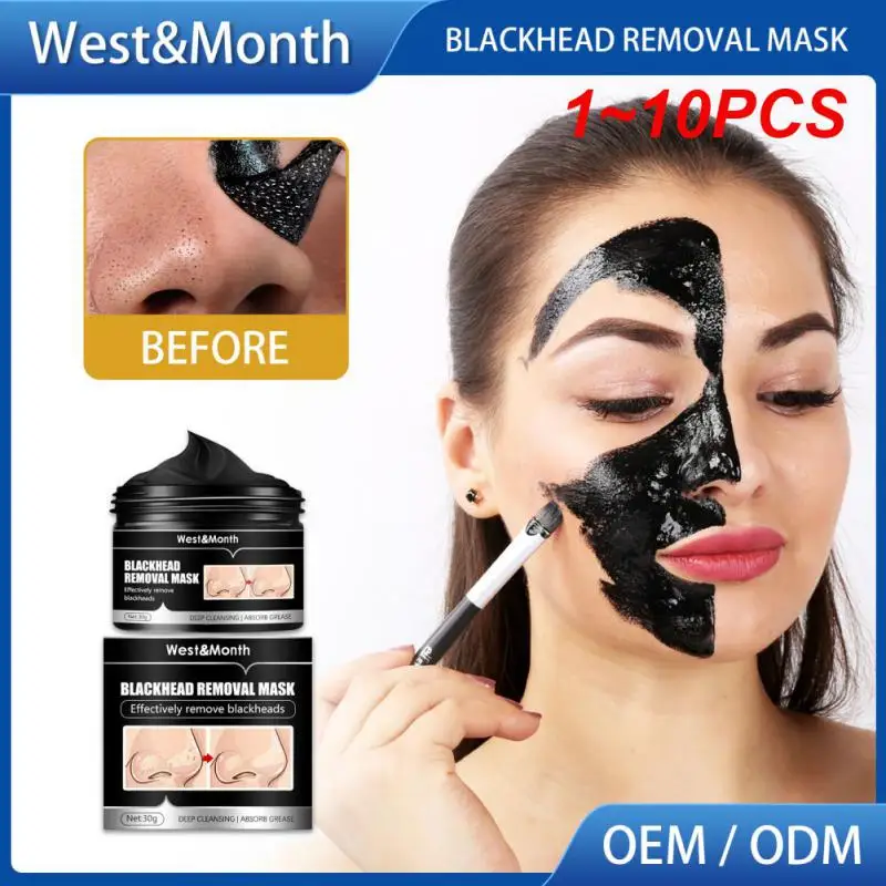 

1~10PCS Bamboo Charcoal Blackhead Remover Face Mask Care Deep Cleaning Oil Control Shrink Pores Nose Black Dots Pore Clean Skin