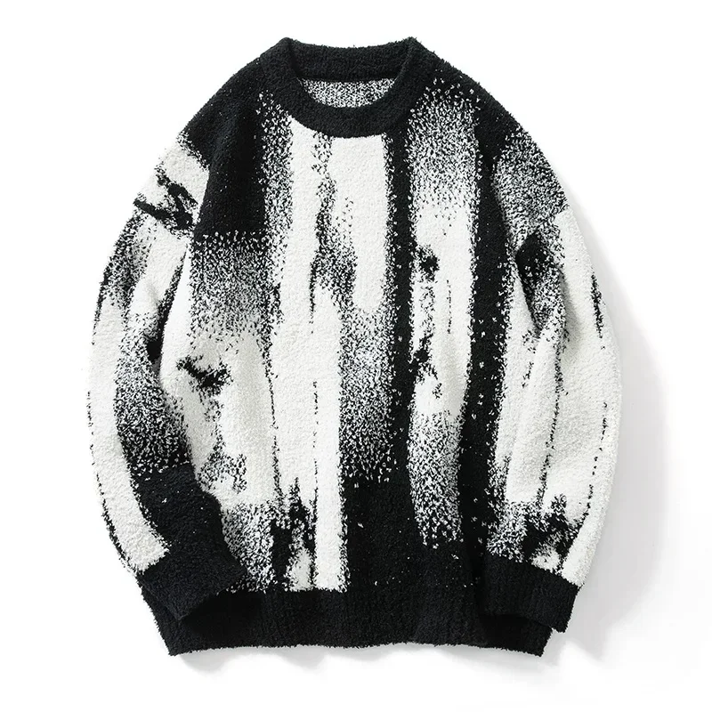 Gothic Vintage Sweater Pullover Men Hip Hop Harajuku Sweater Y2k Clothes Knitted Sweather 2023 Couple Sweater 5