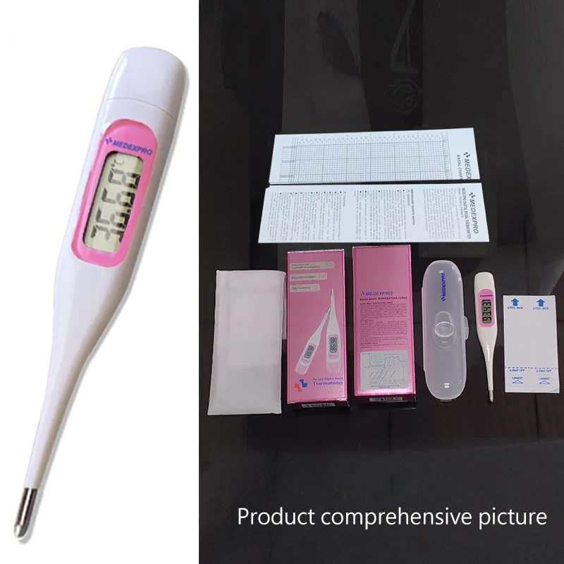 Medical home electronic thermometer for measuring body temperature, preparing for pregnancy, and accurately measuring ovulation