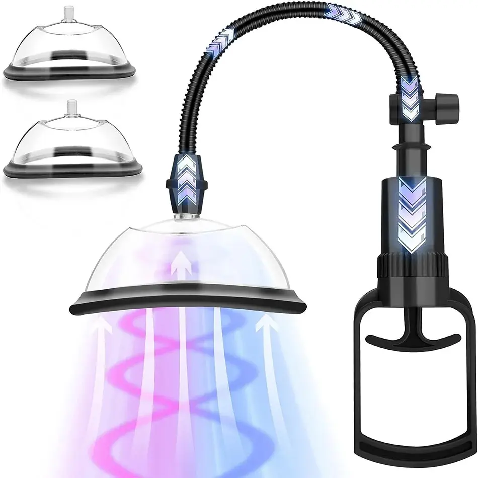 Pull Rod Pussy Pump Vagina Clitoris Sucker Manual Women Breast Massage Nipple Stimulator Enlarge Vacuum Pump Cover Adult Sex Toy sex toys