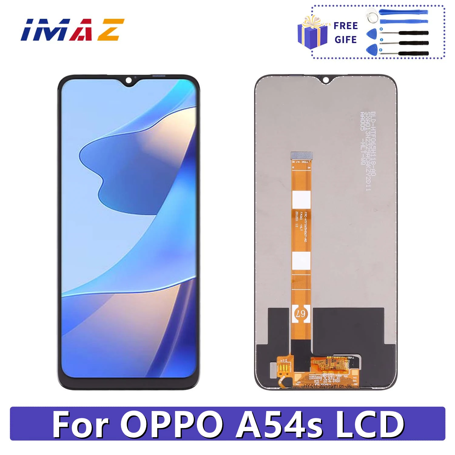 6.52" Original For Oppo A54S Lcd Display Touch Screen Digitizer Assembly Replacement Repair Parts For Cph2273 Lcd With Frame