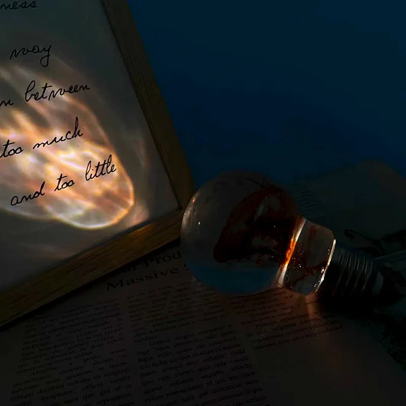 Resin Crystal Silicone Mold DIY Creative Night Light Bulb Mold Table Ornaments Silicone Mold For Resin Home Decoration Art Mould