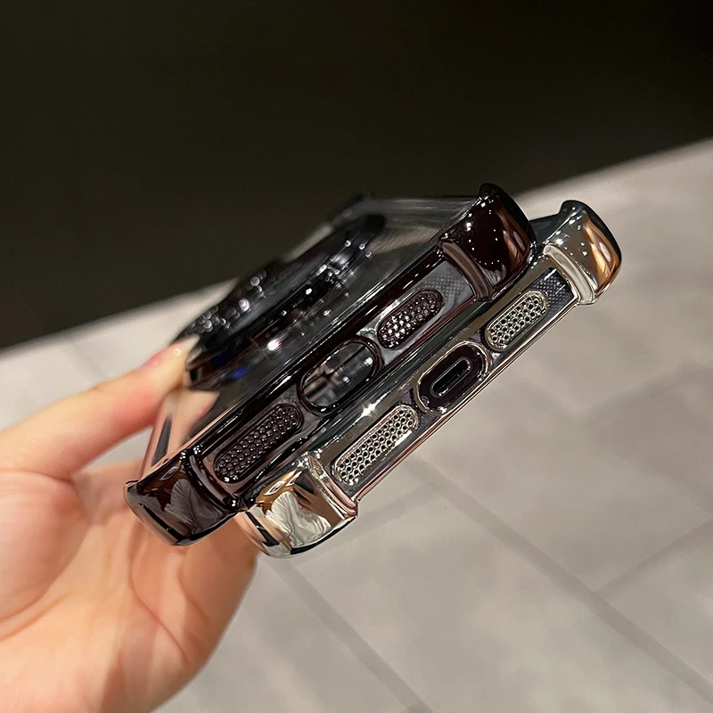 Shockproof Magnetic Bracket Phone Case with Plating Finish