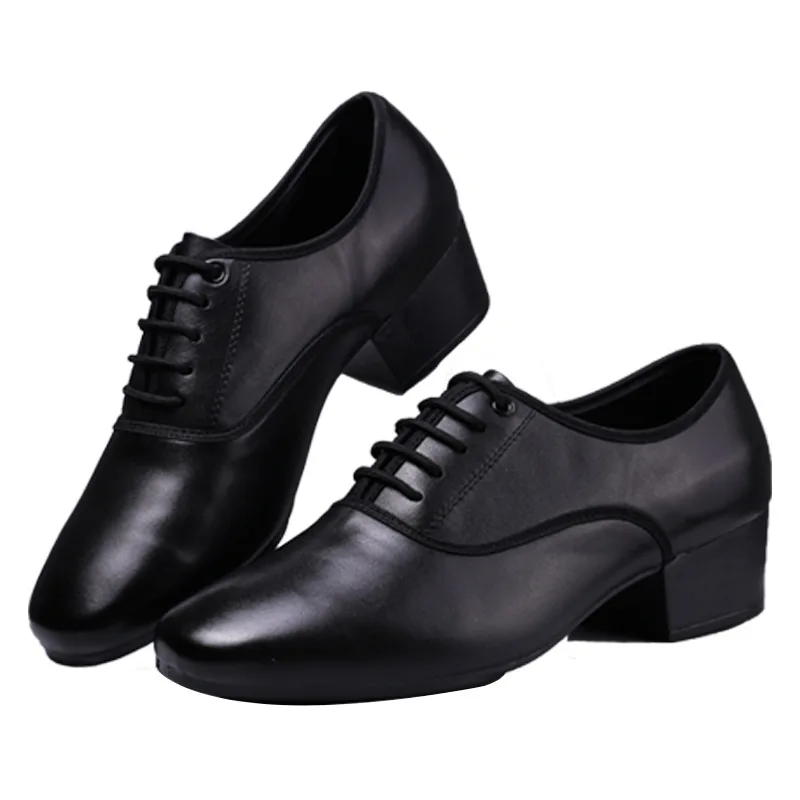 

XIHAHA Sneakers Men Modern Dance Shoes Men's Latin Tango Ballroom Shoes Leather Rubber Soft Sole Man Dancing Shoes Breathable
