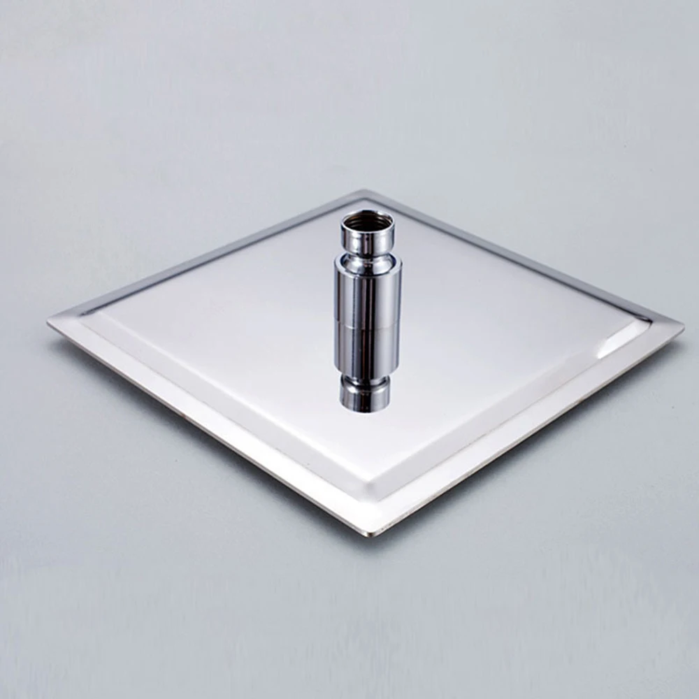 8/10/12 Inch Rainfall Shower Heads Stainless Steel Square Showerhead Ultra Thin Waterfall Shower Head Pressurized Shower Head 5