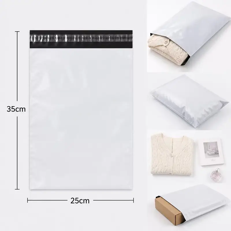 50Pcs White Courier Mailer Bags Packaging Poly Package Plastic Self-Adhesive Mailing Express Bag Envelope Postal Pouch Mailing - Image 11