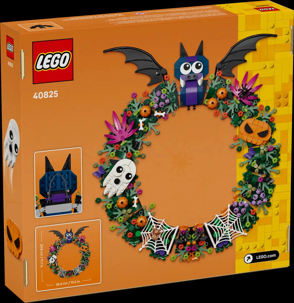 LEGO® 40825 Halloween Wreath Bat, Pumpkins, A Ghost and A