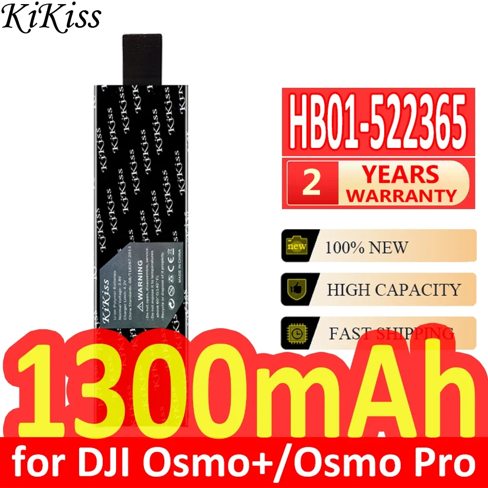 

1300mAh KiKiss Powerful Battery HB01-522365 HB02-542465 for DJI Osmo +/Pro RAW OM150 OM16 Bateria