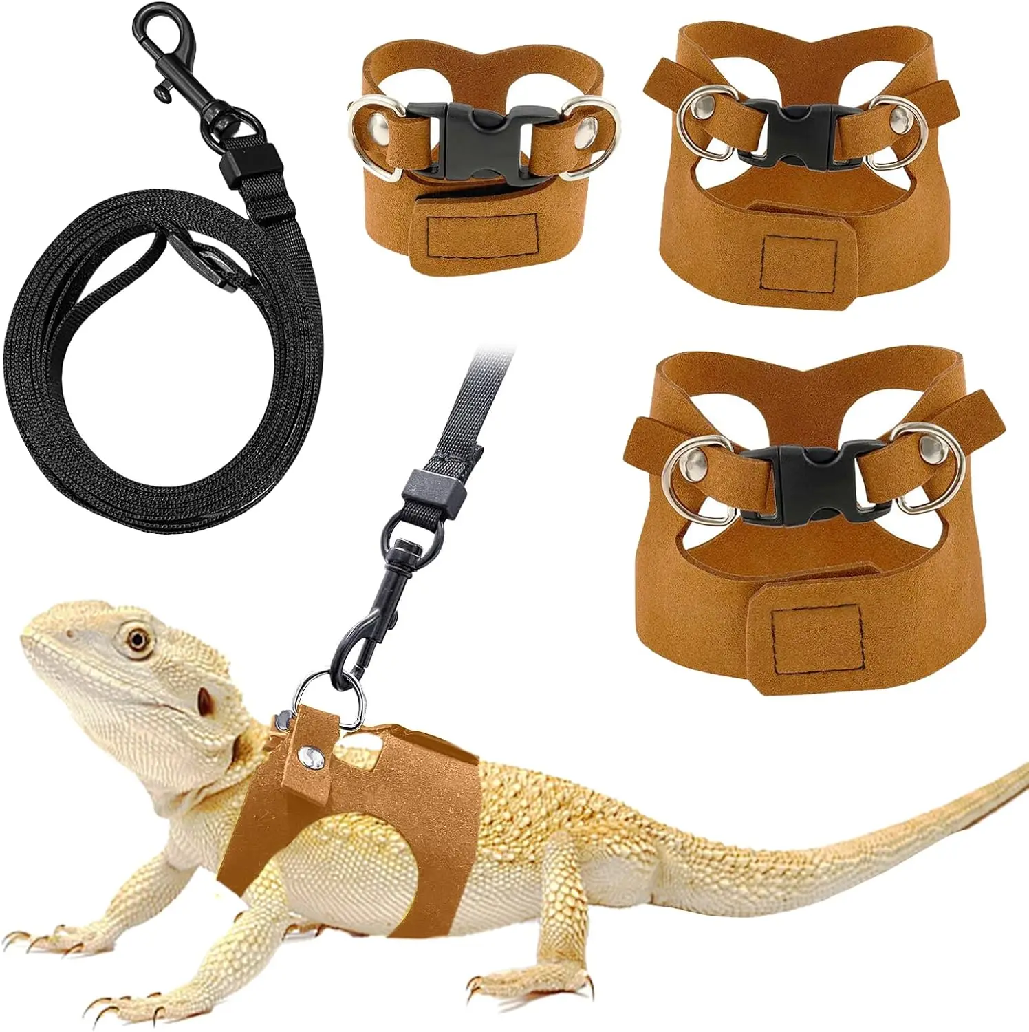 Adjustable Bearded Dragon Harness Set 2
