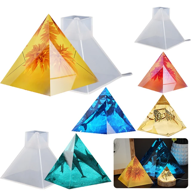 DIY Pyramid Shaped Silicone Mold Crystal Epoxy Resin Molds Handmade Pyramid  Epoxy Casting Molds for Jewelry Making Home Crafts - AliExpress