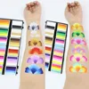 12 Colours Water-Soluble Rainbow Palette Children's Face Body Paint Halloween Stage Holiday Makeup Body Paint Pigments Face Make 4