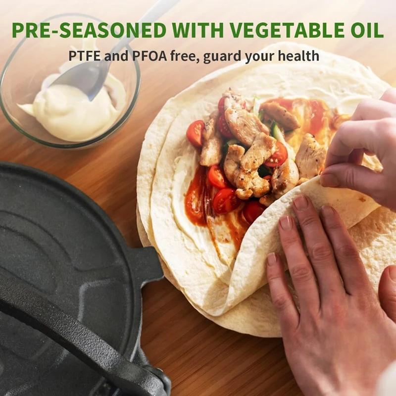 Cast Iron Tortilla Press 8 Inch Press And Tortilla Maker Press Heavy Duty Tortilla Press Cast Iron Prensa Para Tortillas 5