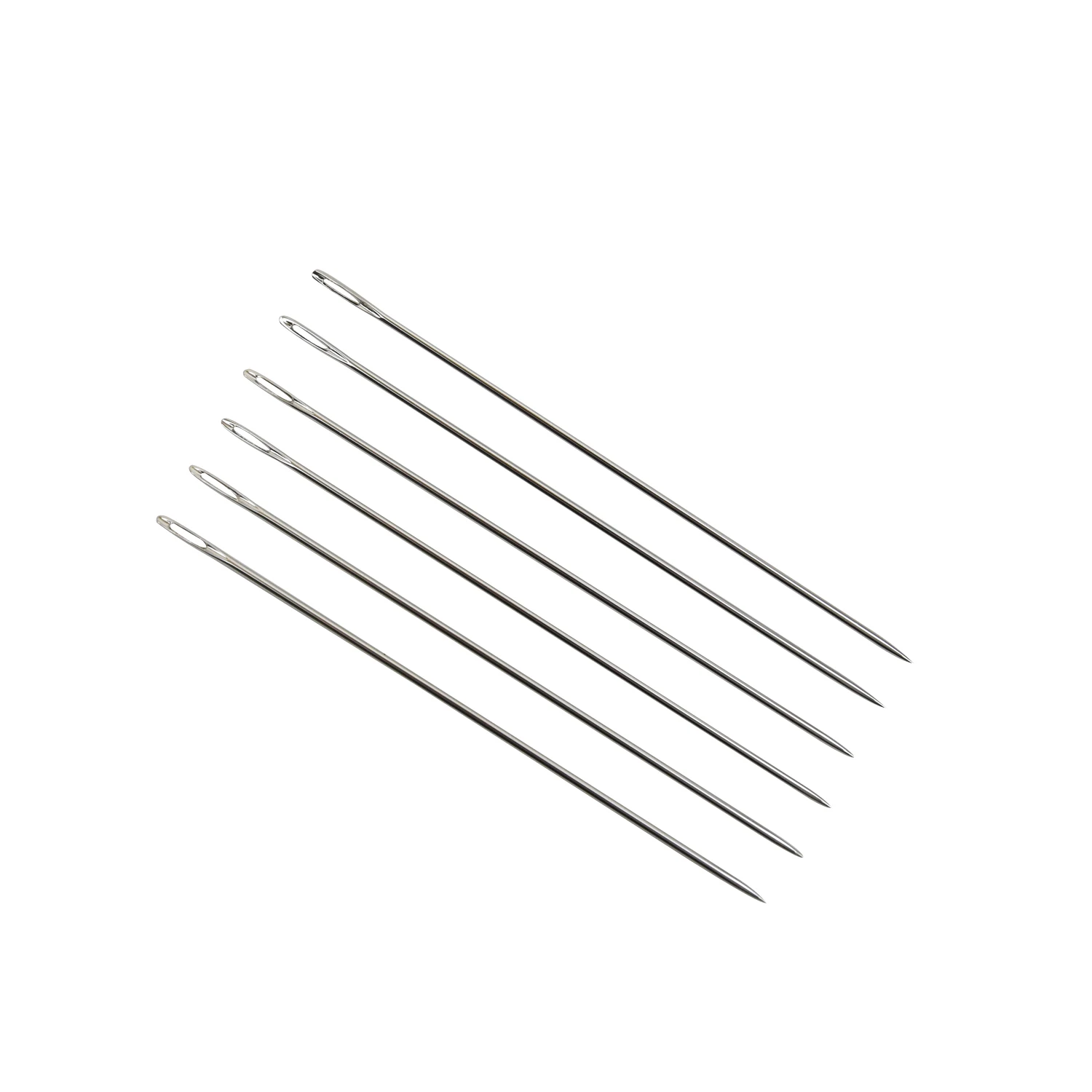 25개/팩 손바느질 바늘 비즈 바늘 스테인리스 스틸 큰 눈 자수 바늘 바느질용 ..