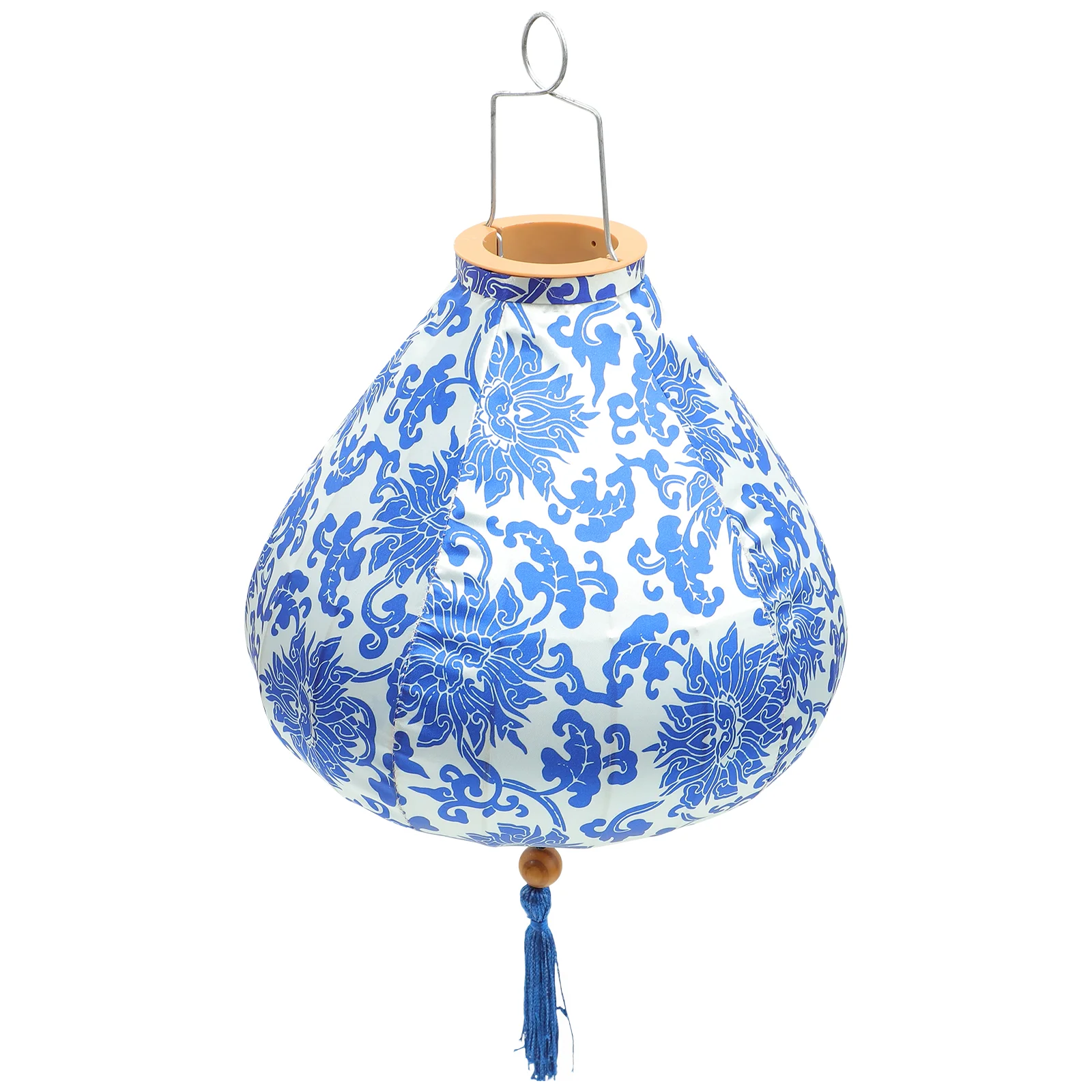 

Vietnamese Oval Silk Lantern Chinoiserie Chinese Japanese Lanterns Lampshade Tassel Oriental Lantern