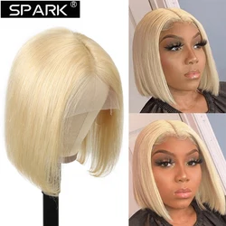 Honey Blonde 613 Colored Human Hair Wigs T Part Lace Wig For Women Human Hair Remy Brazilian Cheap Straight Short Bob Wig