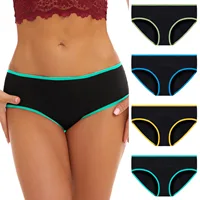 3 pièces culottes menstruelles pour femmes slips anti-fuite Lingerie en coton absorbant sous-vêtements physiologiques sous-vêtements menstruels 3